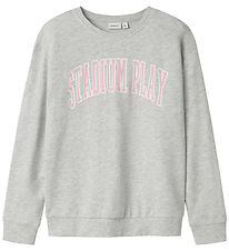 Name It Sweatshirt - NkfLiona - Light Grey Melange
