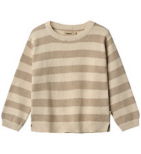 Wheat Bluse - Strik - Morgan - Beige Stripe