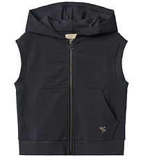 Wheat Cardigan - W-Carl - Navy