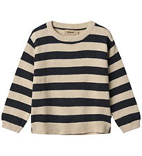 Wheat Bluse - Strik - Morgan - Navy Stripe