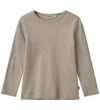 Wheat Bluse - Rib - Stig - Gravel Melange
