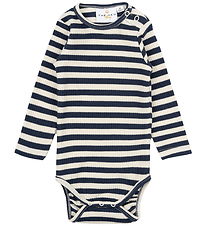The New Siblings Body l/æ - Rib - Tnsb -Fro - Mood Indigo Stripe