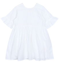 The New Kjole - TnNancy - Bright White m. Broderi Anglaise