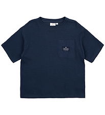 The New T-shirt - TnNudvig Waffle - Mood Indigo