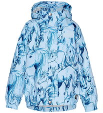 Molo Regnjakke - Waiton - Sky Blue Horses