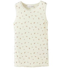 Name It Tanktop - Uld - NkfWang - Snow White/Small flowers