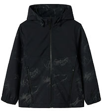 Name It Softshell m. Fleece - NkfAlfa08 - AOP - Black