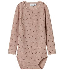Name It Body l/æ - Uld - NmfWang - Shadow Gray/Small flowers