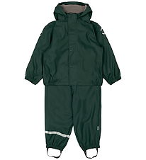 Mikk-Line Regntøj m. Fleece - PU - Darkest Sprouse