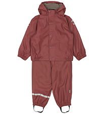 Mikk-Line Regntøj m. Fleece - PU - Apple Butter
