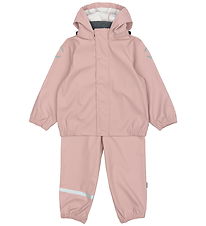 Mikk-Line Regntøj m. Fleece - PU - Woodrose