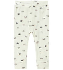 Name It Leggings - Uld - Noos - NbmWang - Snow White/Small cars