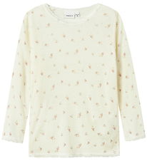 Name It Bluse - Uld - Noos - NmfWang - Snow White/Small flowers