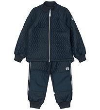 Mikk-Line Termotøj m. Fleece - Duvet -  Blue Nights