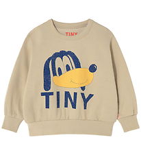 Tiny Cottons Sweatshirt - Dog Graphic  - Dark Vanilla