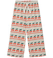 Tiny Cottons Bukser - Rib - Cherry - Light Cream Heather