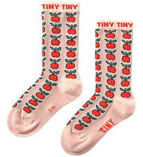 Tiny Cottons Strømper - Apples - Wild Rose