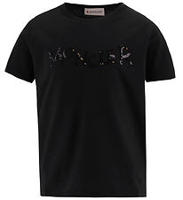 Moncler T-shirt - Sort m. Pailletter