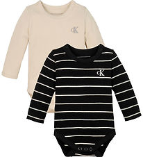 Calvin Klein Body l/æ - Rib - 2-Pak - Ck Black/White Cap