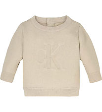 Calvin Klein Bluse - Monogram - Whitecap Gray
