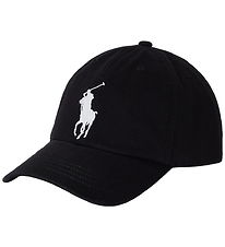 Polo Ralph Lauren Kasket - Sort m. Logo