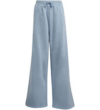 adidas Originals Sweatpants - Wide Leg - TACBLU/WHITE