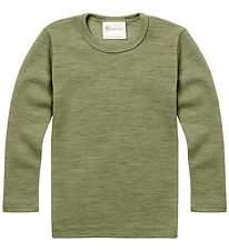 Engel Bluse - Uld - Sage Green Melange