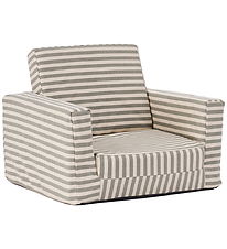 Kids Concept Lænestol - Foldbar - Stribet Blue/white