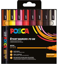 Posca Tuscher - PC-5M - 8 stk. - Multifarvet