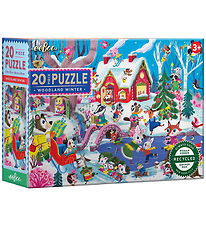 Eeboo Puslespil - 20 Brikker - Woodland Winter