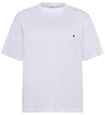 Grunt T-shirt - GrCatel - Hvid m. Blå