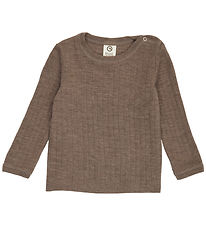 Müsli Bluse - Woolly - Uld - Walnut Melange