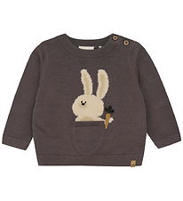 Minymo Bluse Knit - Dark Gull Grey