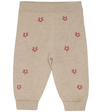 Minymo Bukser Knit - Beige Melange