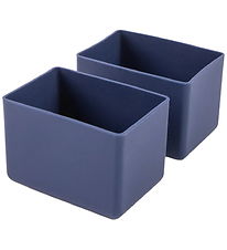 MontiiCo Indsatser - 2-pak - Bento Feast - Silikone - Navy