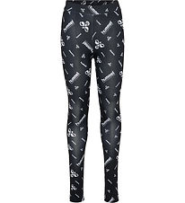 Hummel Tights - hmlJR GYM - Sort/Hvid