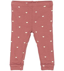 The New Siblings Leggings - TnsbNova - Withered Rose m. Hjerter