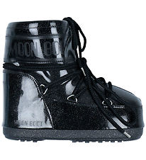 Moon Boot Vinterstøvler - Icon Low Glitter - Sort