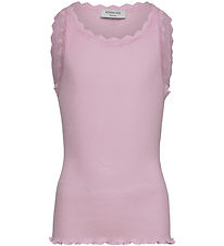 Rosemunde Top - RkBalta - Rib - Dawn pink m. Blonder