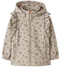 Name It SoftShelljakke m. Fleece - NmfAlfao - Pure Cashmere/Bouq