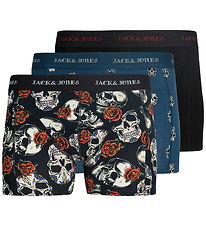 Jack & Jones Boxershorts - 3-pak - Jacmurphy - Titan/Black - Bla