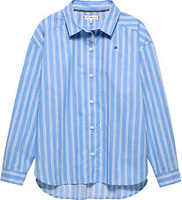 Tommy Hilfiger Skjorte - Stripe - Light Powdery Blue Stripes