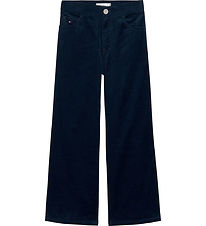 Tommy Hilfiger Bukser - Fløjl - Mabel - Dark Night Navy