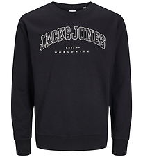 Jack & Jones Sweatshirt - JjeCaleb - Black