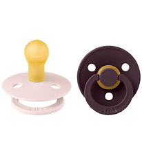 BIBS Colour Sutter - Str. 1 - 2-pak - Rund - Petal/Plum