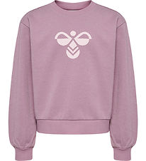 Hummel Sweatshirt - HmlJR Musse - Lavender Mist/Glitter