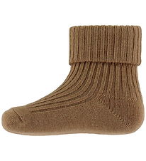 Wheat Strømper - Uld - Rib - Ziggy - Caramel