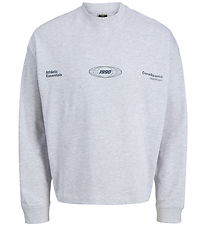 Jack & Jones Sweatshirt - JcoSignal - White Melange