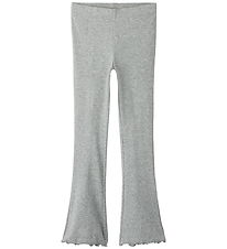 Name It Leggings - Rib - Noos - NkfNakal - Grey Melange