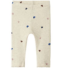 Name It Leggings - Rib - Noos - NbfNutti - Peyote Melange
